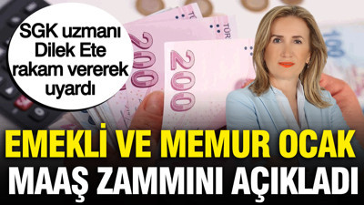 SGK uzmanı Dilek Ete'den ocak maaş zam sürprizi ve emekli için kötü haber