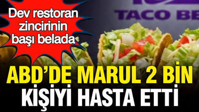 Dev restoran zincirinin başı belada: ABD'de marul 2 bin kişiyi hasta etti