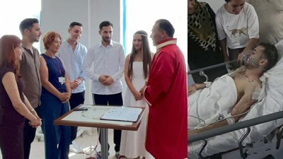 Ameliyat masasından nikah masasına: Şahitleri ise sürpriz yaptı