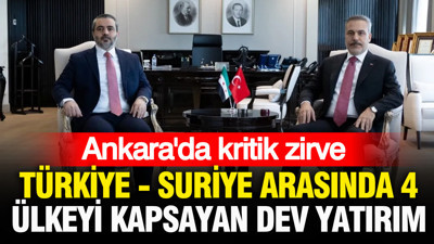 Ankara'da kritik zirve: Türkiye ile Suriye arasında 4 ülkeyi kapsayan dev proje geliyor