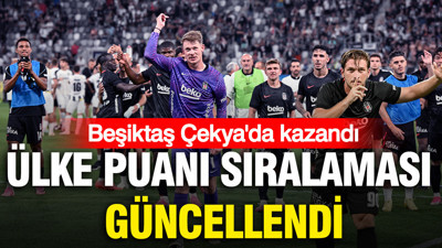 Beşiktaş'ın galibiyeti sonrası ülke puanı sıralaması güncellendi