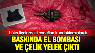 Baskında el bombası ve çelik yelek çıktı: Lüks ilçelerdeki esnafları kundaklamışlardı