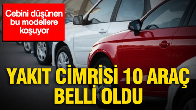 Cebini düşünen bu modellere koşuyor: İşte akaryakıt cimrisi 10 araç