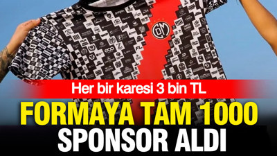 Formaya tam 1000 sponsor aldı: Her bir karesi 3 bin TL