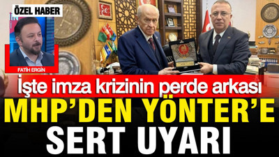 MHP'den İzzet Ulvi Yönter'e sert uyarı: İşte imza krizinin perde arkası