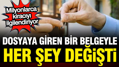 Milyonlarca kiracıyı sevindiren haber: Bir belgeyle tahliyeden kurtuldu