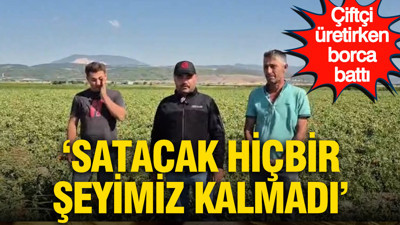 Çiftçi üretirken borca battı: “Satacak hiçbir şeyimiz kalmadı”