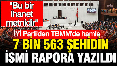 İYİ Parti'den TBMM'de hamle: 7 bin 563 isim rapora yazıldı, "Bu bir ihanet metnidir"