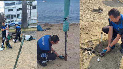 Zincirler kesildi, eşyalar kaldırıldı: Zabıta yer kapmaca oyununu bozdu