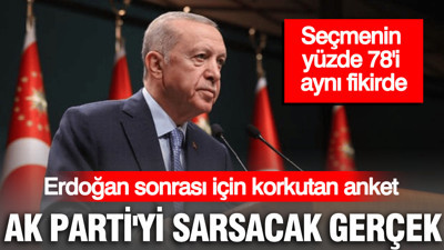 AK Parti'yi sarsacak gerçek: Erdoğan sonrası için korkutan anket