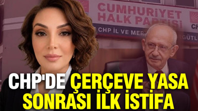 CHP'de Çerçeve Yasa sonrası ilk istifa: 4 gün önce göreve gelmişti