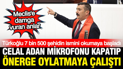 Selçuk Türkoğlu'nun konuşması Meclis'e damga vurdu: 7 bin 500 şehidin adını okudu