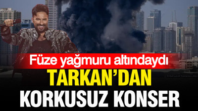 Füze yağmuru altındaydı: Tarkan’dan korkusuz konser