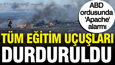 ABD ordusunda apache alarmı: 2 askerin öldüğü facia sonrası tüm eğitim uçuşları durduruldu