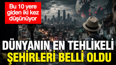 Dünyanın en tehlikeli şehirleri belli oldu: Bu 10 yere giden iki kez düşünüyor