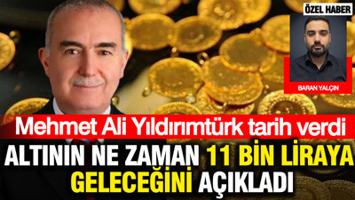 Altının ne zaman 11 bin liraya yükseleceğini açıkladı: Mehmet Ali Yıldırımtürk tarih verdi