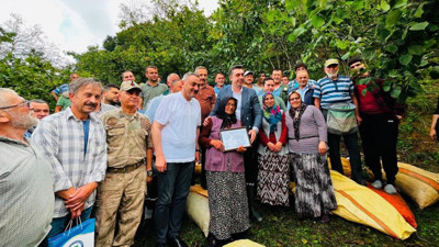 Ordu’da dayanışma örneği: İmeceyle toplanan 1 ton fındık camiye bağışlandı