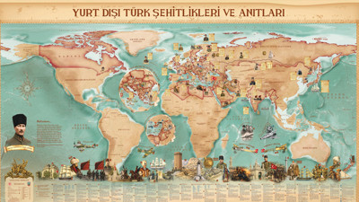 Dünyanın dört bir yanındaki şehitliklerimiz: Tek haritada toplandı