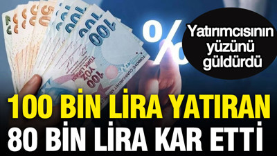 100 bin lira yatıran 79 bin 590 lira kazandı: Yatırımcısının yüzünü güldürdü