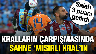 Kralların çarpışmasında sahne 'Mısırlı Kral'ın: Salah Trabzonspor'a 3 puanı getirdi
