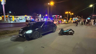 Otomobil ile motosiklet çarpıştı: 2 yaralı