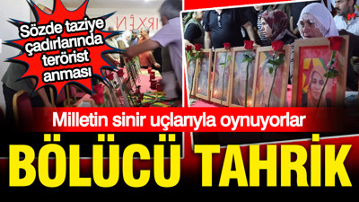 Bölücü tahrik: Terör propagandasını yurda yayıyorlar