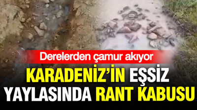 Karadeniz’in eşsiz yaylasında rant kabusu: Derelerden çamur akıyor
