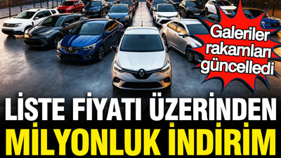 Otomotiv fiyatlarında büyük indirim: 944 bin lira daha ucuz