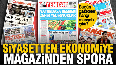 2 Eylül Çarşamba günü: Gazeteler hangi manşetle çıktı?