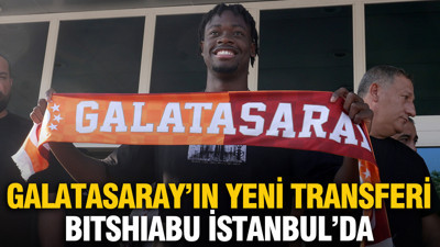 Galatasaray'ın yeni transferi El Chadaille Bitshiabu İstanbul'da
