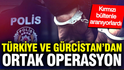 Türkiye ve Gürcistan'dan ortak operasyon: Kırmızı bültenle aranıyorlardı