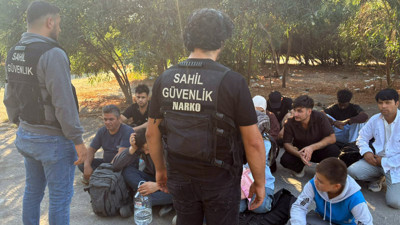 Dalaman’da 18 kaçak göçmen yakalandı