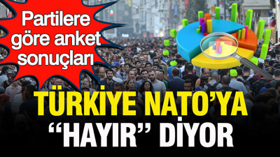Türkiye NATO’ya hayır diyor: İşte partilere göre anket sonuçları
