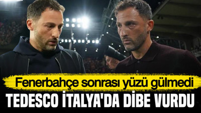 Fenerbahçe sonrası yüzü gülmedi: Tedesco İtalya'da dibe vurdu