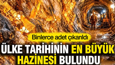 Ülke tarihinin en büyük hazinesi bulundu: Binlerce adet çıkarıldı