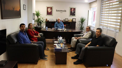 DİSK Genel Başkanı Çerkezoğlu TMMOB'u ziyaret etti