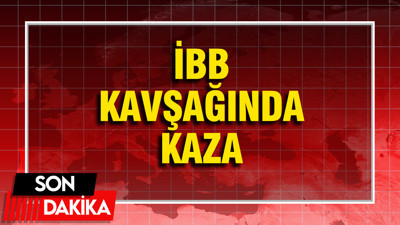 İBB kavşağında kaza