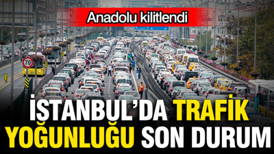 İstanbul'da trafik durumu: İlçe ilçe yoğunluk haritası (9 Eylül Çarşamba)