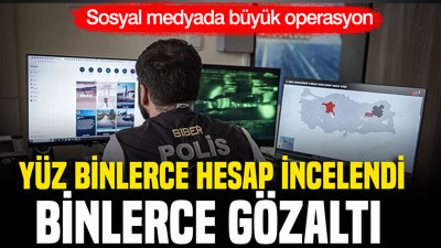 Sosyal medyada 2025 bilançosu: Yüz binlerce hesap incelendi, binlerce gözaltı