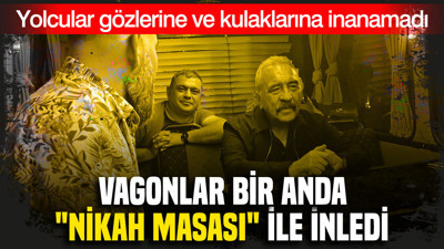 Vagonlar bir anda "Nikah Masası" İle İnledi: Yolcular gözlerine ve kulaklarına inanamadı