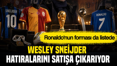 Wesley Sneijder hatıralarını satışa çıkarıyor: Ronaldo'nun forması da listede