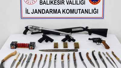 Bandırma ve Ayvalık’ta silah ticareti operasyonu: 10 gözaltı