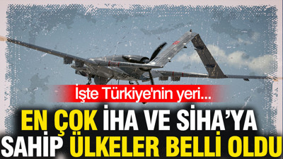 Dünyanın en çok İHA ve SİHA'ya sahip ülkeleri: İşte Türkiye'nin yeri...