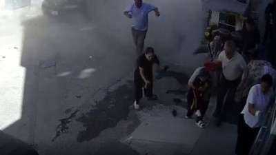 İtfaiye yoldayken iş yeri patladı