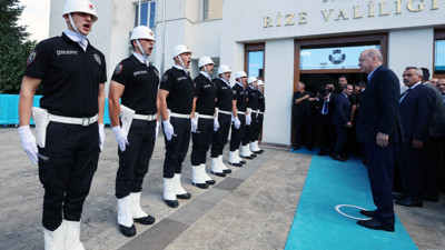 Erdoğan memleketi Rize’de: Valilik ziyaretinin ardından açılışa geçti