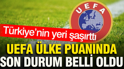 UEFA ülke puanında son durum belli oldu: Türkiye’nin yeri şaşırttı (11 Eylül 2026)