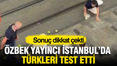 Özbek yayıncı İstanbul'da Türkleri test etti: Sonuç dikkat çekti