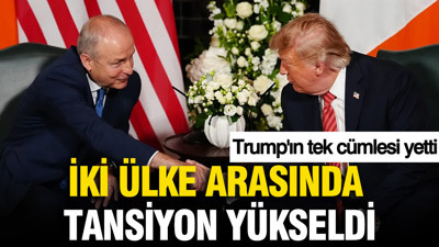 Trump'ın tek cümlesi yetti: İki ülke arasında tansiyon yükseldi