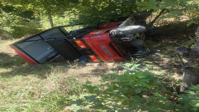 Elektrikli araç devrildi, sürücü hayatını kaybetti