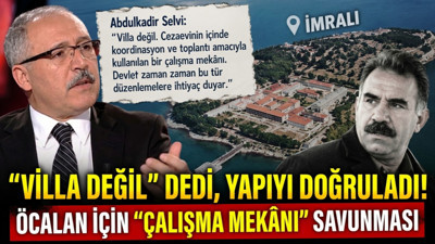 Öcalan'a 'çalışma mekanı' savunması: Villa değil dedi, doğruladı